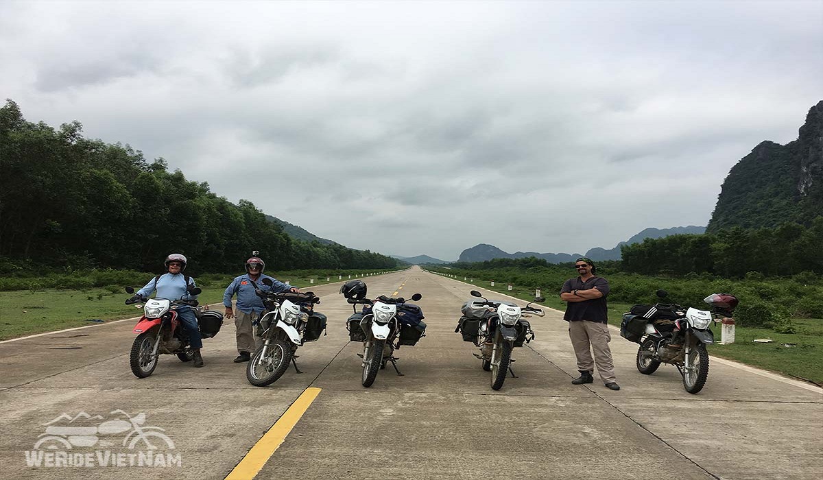 Vietnam-Motorbike-tour-ho-chi-minh-trail-runway